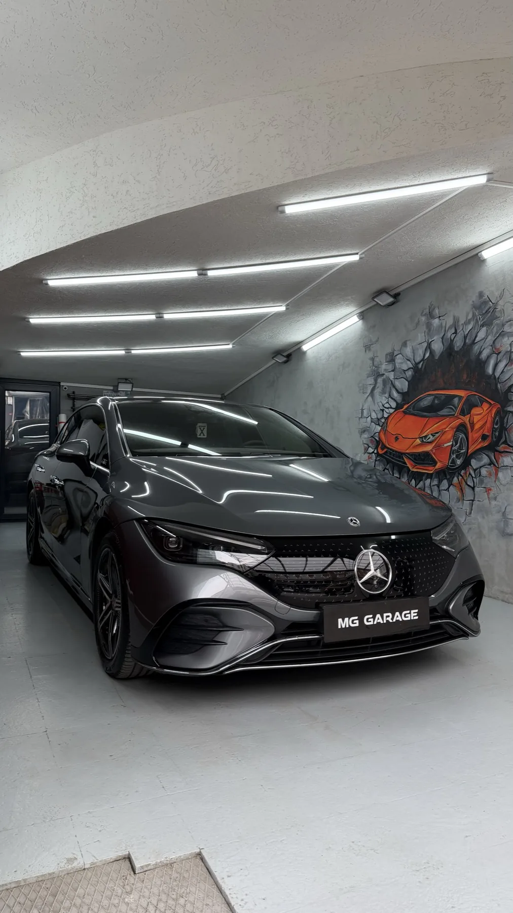 Maslak MG Garage'da Mercedes EQE aracına uygulanan Yüzey Koruma